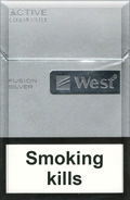 West Silver Fusion Cigarettes